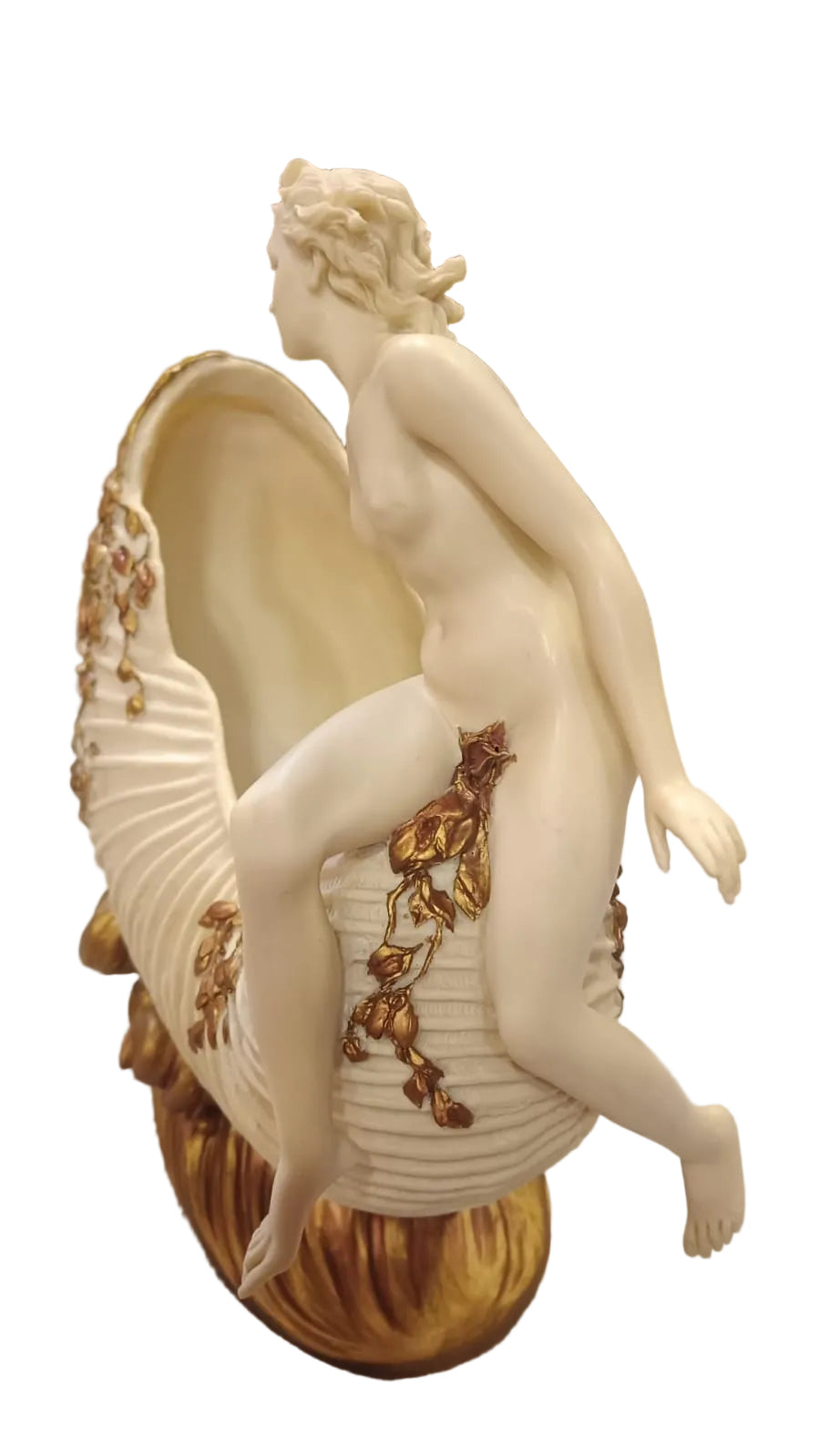 Art nouveau decorative bowl with women sitting on it