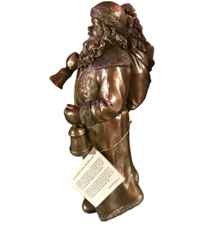 Santa & Lantern (Bronze)