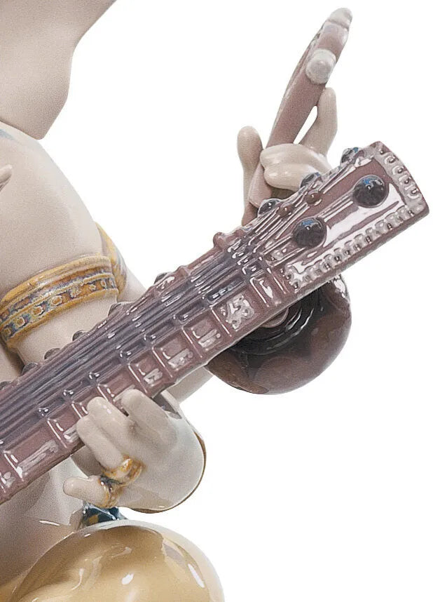 Lladro Veena Ganesha Figurine  01008288