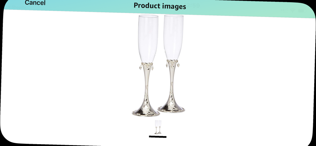 Lenox Floating hearts flute pair
