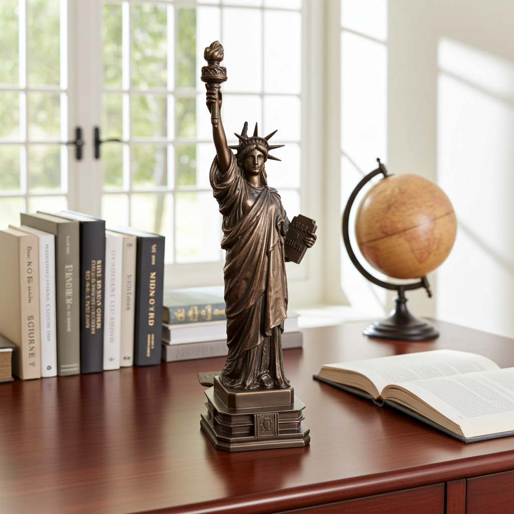 The Statue of Liberty Cold Cast Bronze Sculpture Figurine