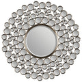Andromeda Mirror Round, Satin Nickel Plated Metal Rw-Mt849