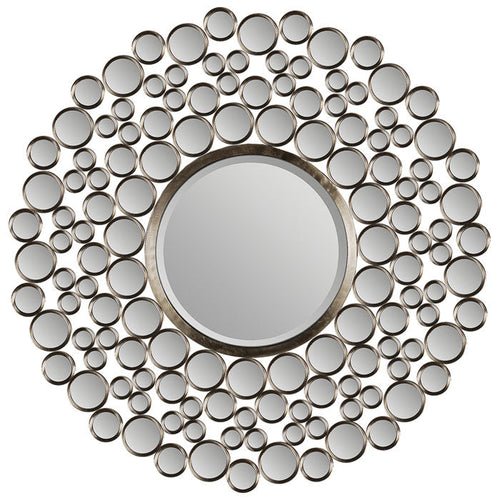 Andromeda Mirror Round, Satin Nickel Plated Metal Rw-Mt849
