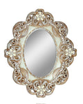 vintage Mirror With Crystal Stones And Rearls